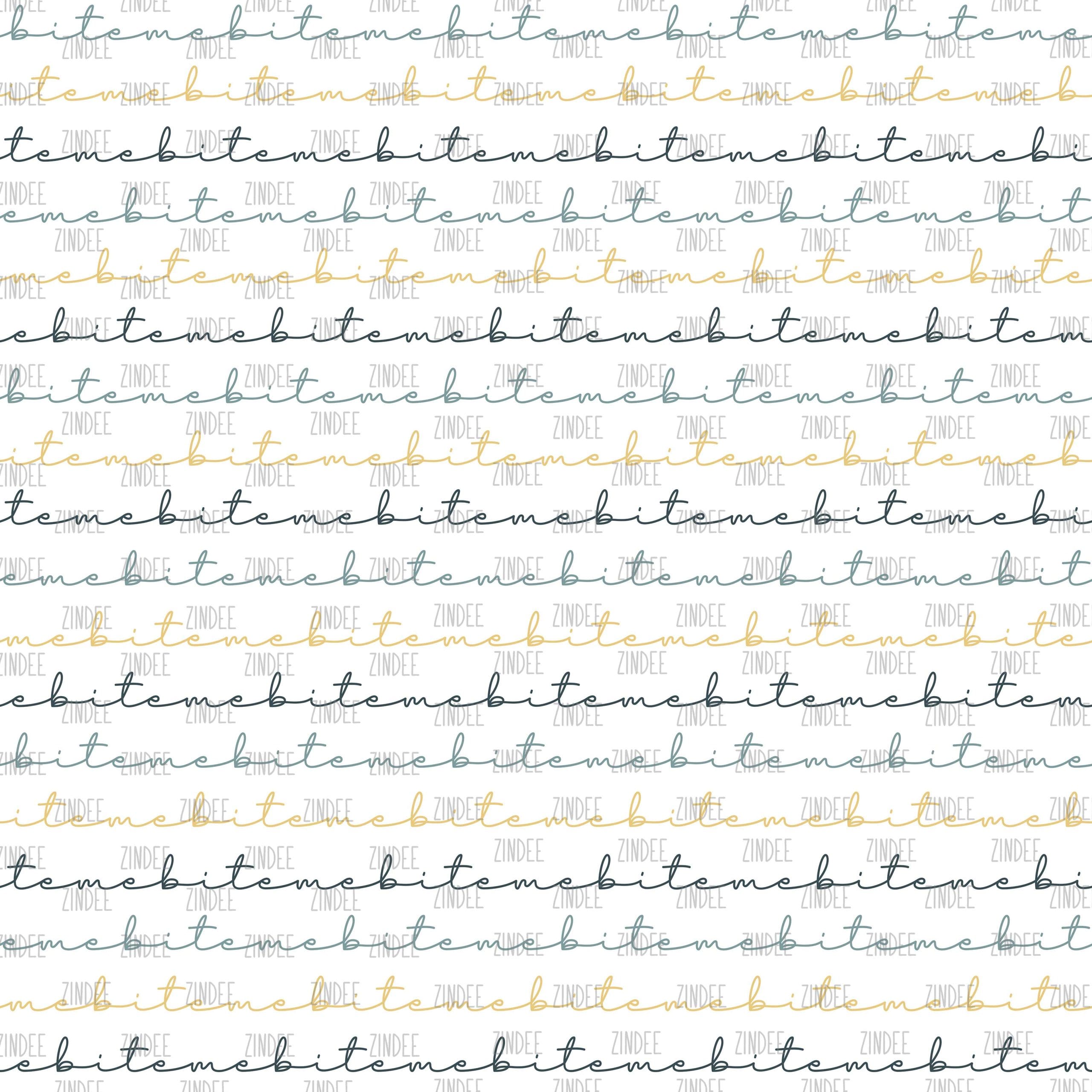 Pretty Blue Bite Me seamless (digital paper)