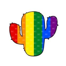 Pride Cactus SVG (Fits Chunky Cactus Acrylic Blanks)