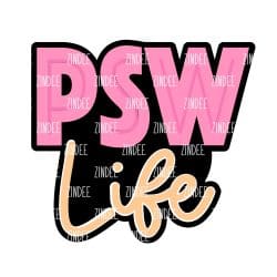 Alternative view of PSW Life acrylic blank (3 inch) (5 piece minimum)