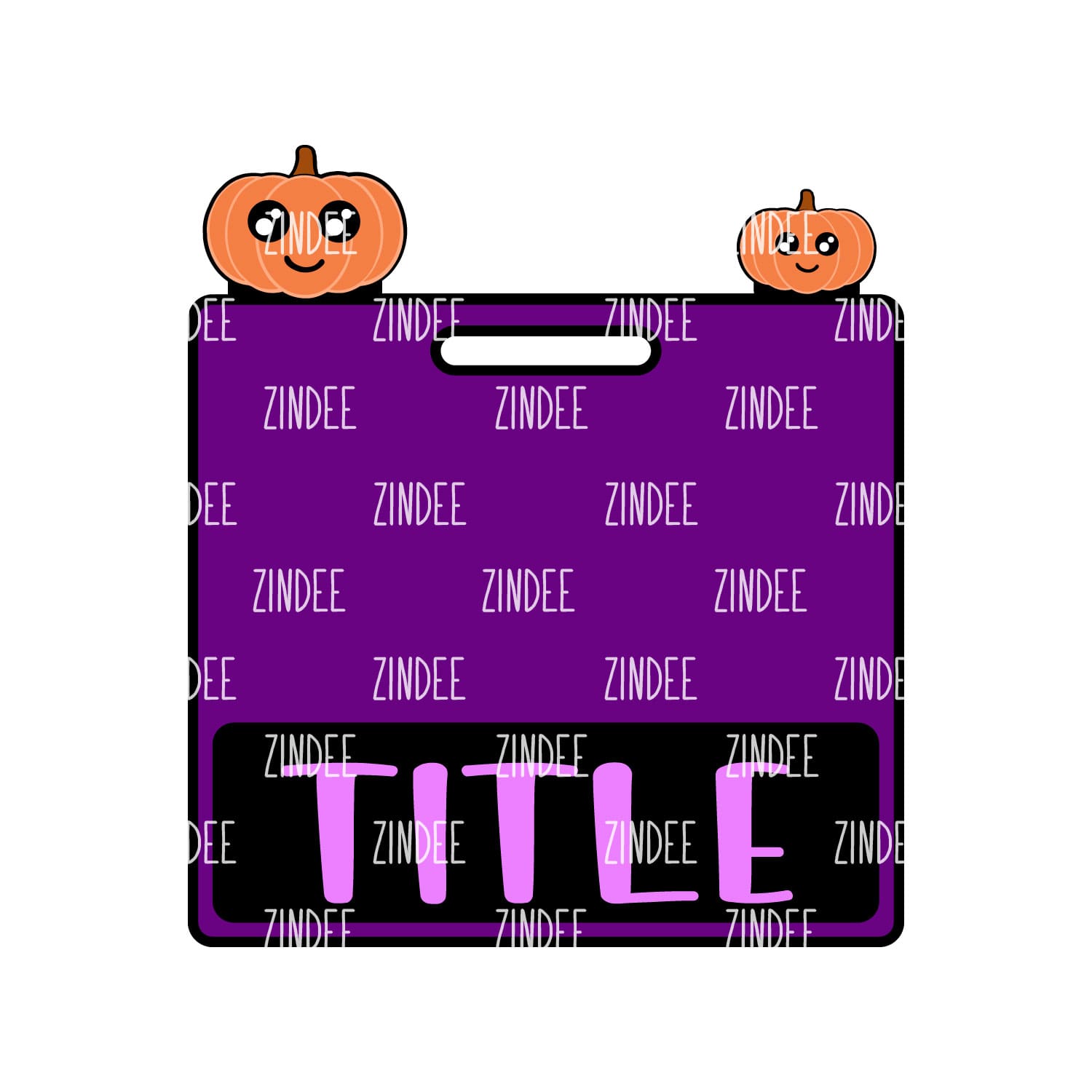 Alternative view of Pumpkin Badge Buddy Horizontal (lightweight acrylic)