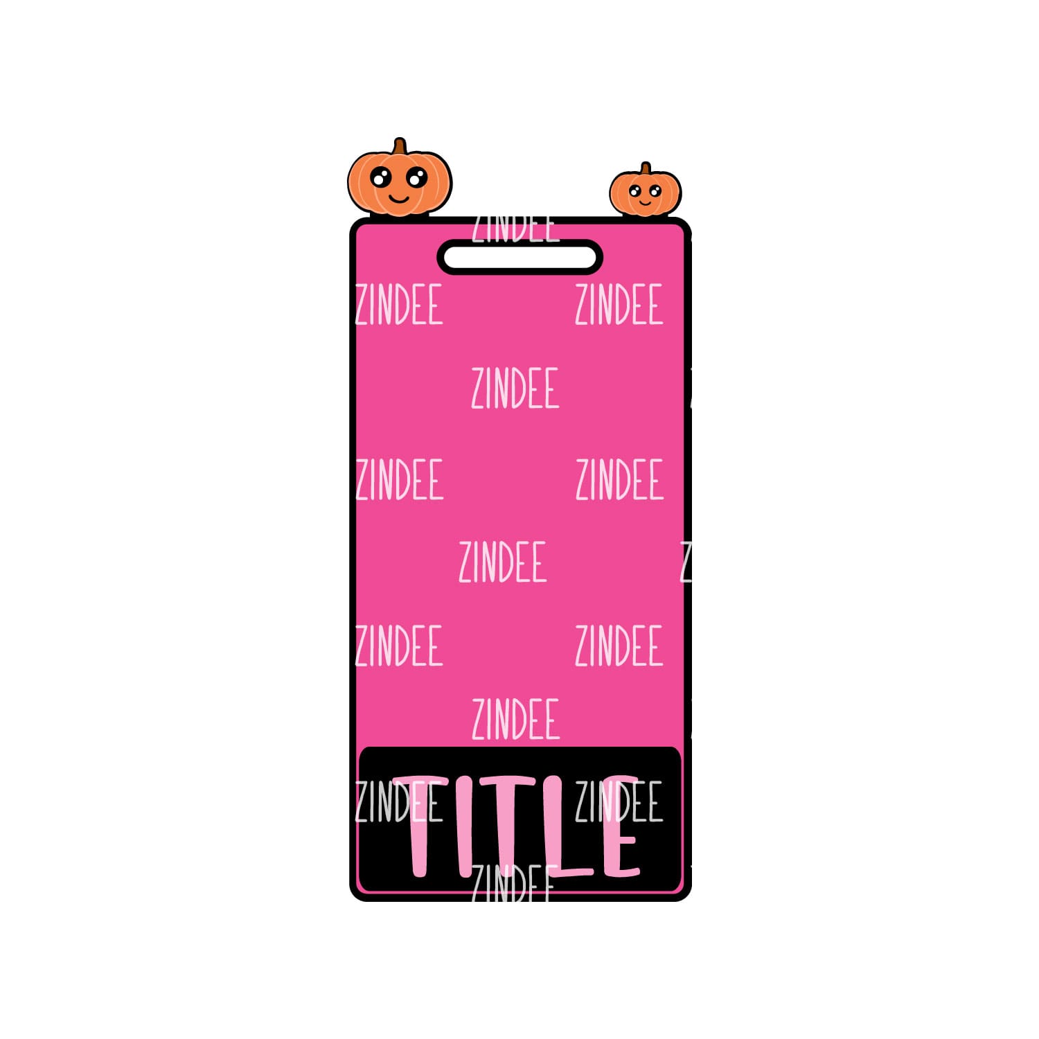 Alternative view of Pumpkin Badge Buddy Vertical (lightweight acrylic)