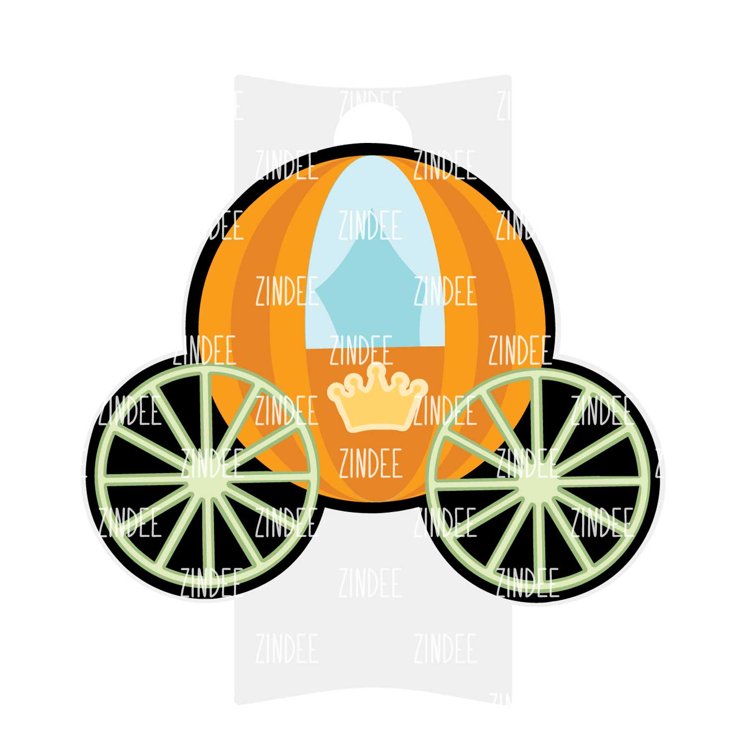 Alternative view of Pumpkin Carriage Tumbler Tag (Stanley 40 oz)