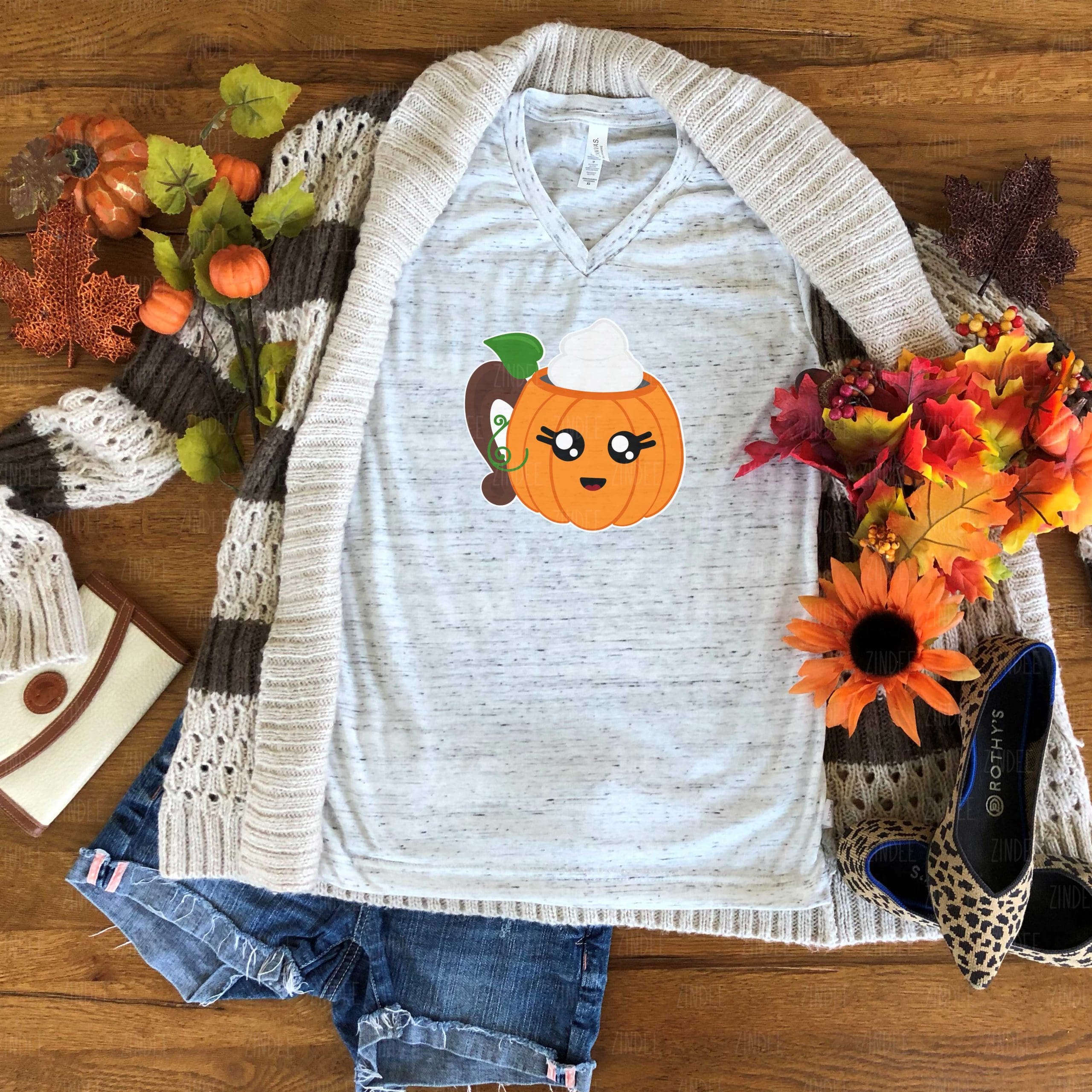 Pumpkin Mug (HTV ready to press)