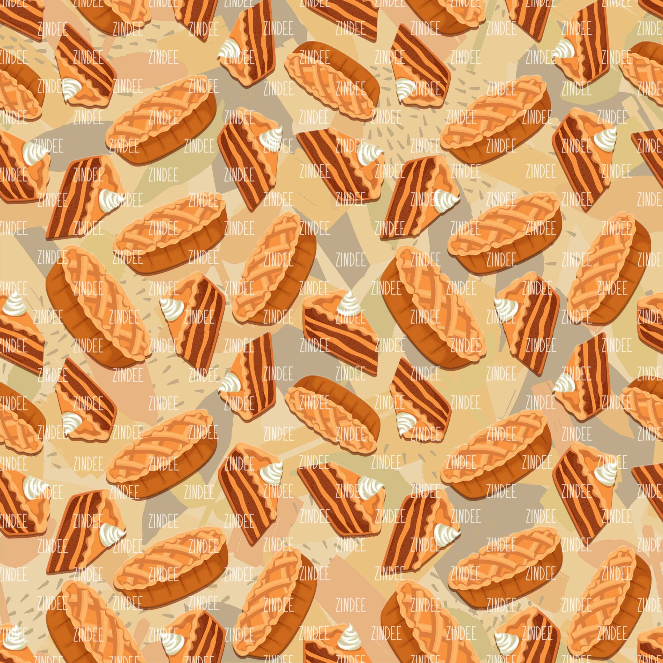Pumpkin Pie (digital paper)