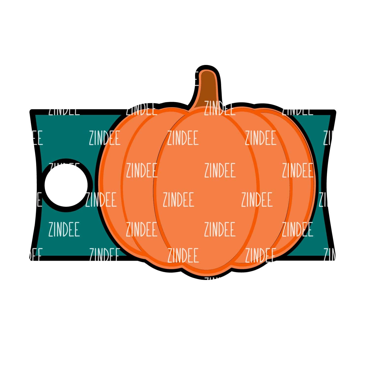 Alternative view of Pumpkin Tumbler Tag (Stanley 20/30 oz)