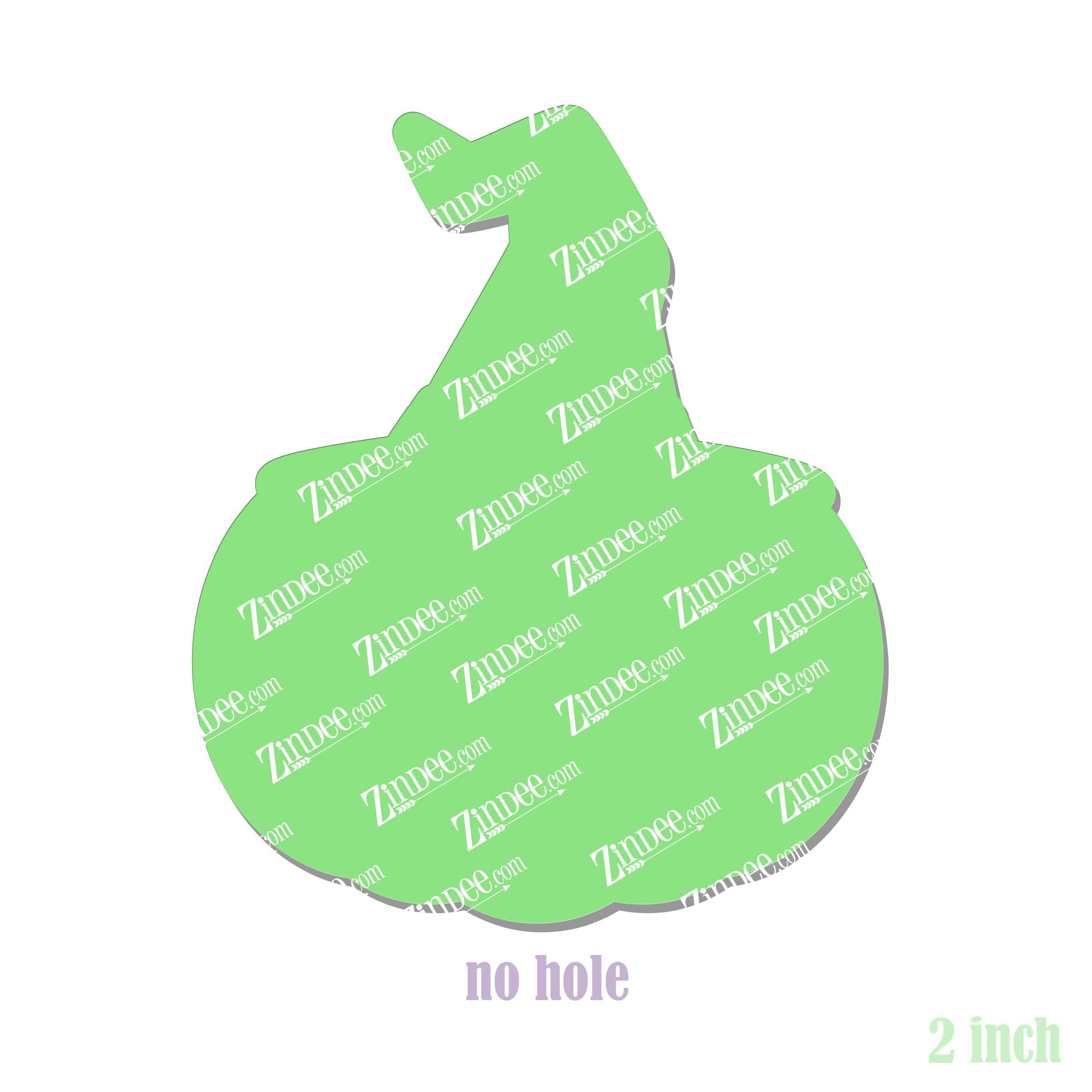 Alternative view of Pumpkin Witch Hat Acrylic Blank- Sticker- UV DTF (2 inch) NO HOLE