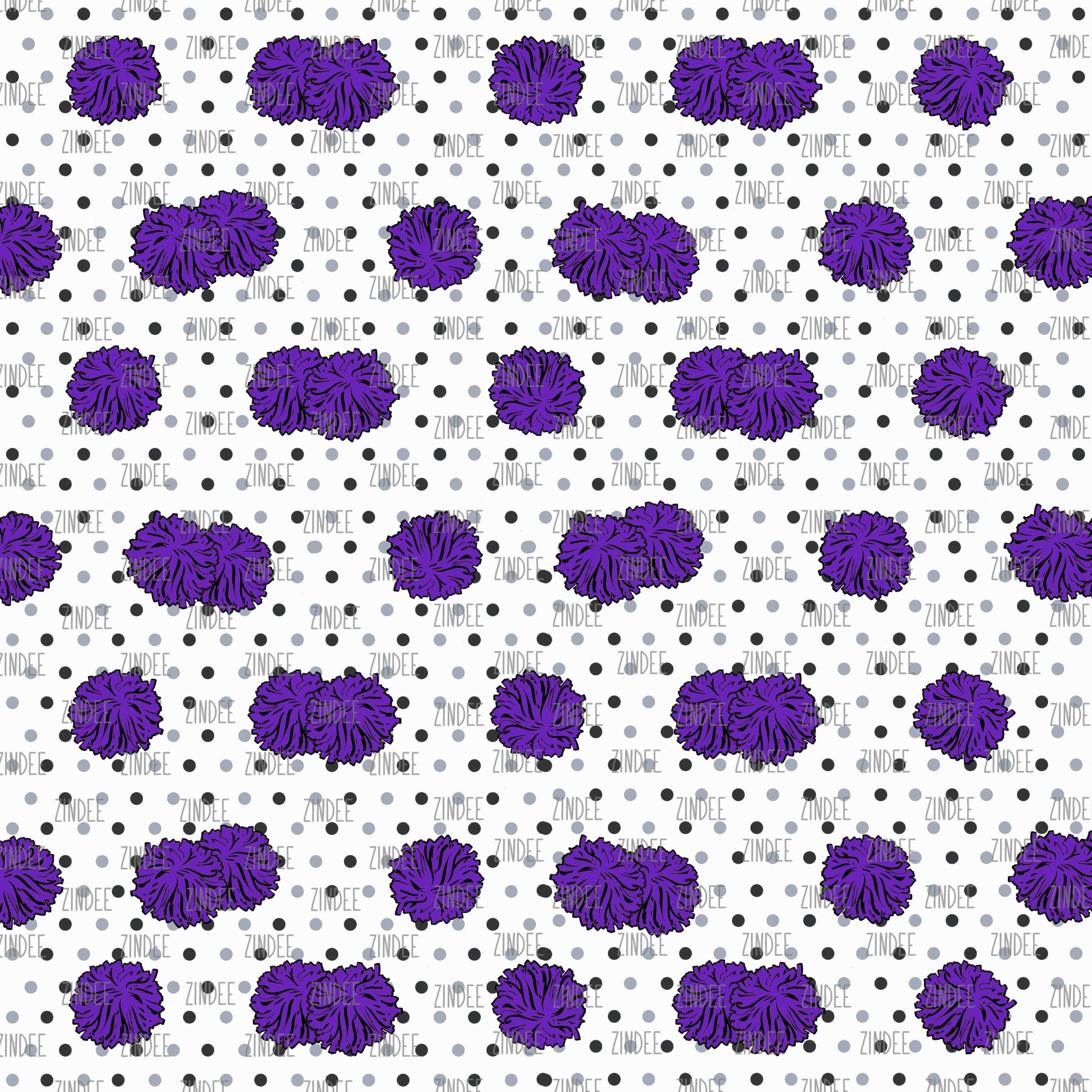 Purple Cheer Poms (vinyl)