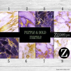 Purple Gold Marble (vinyl)