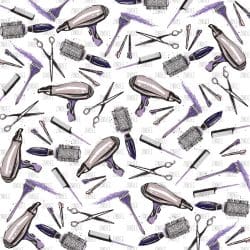 Purple Hairdresser (digital paper)