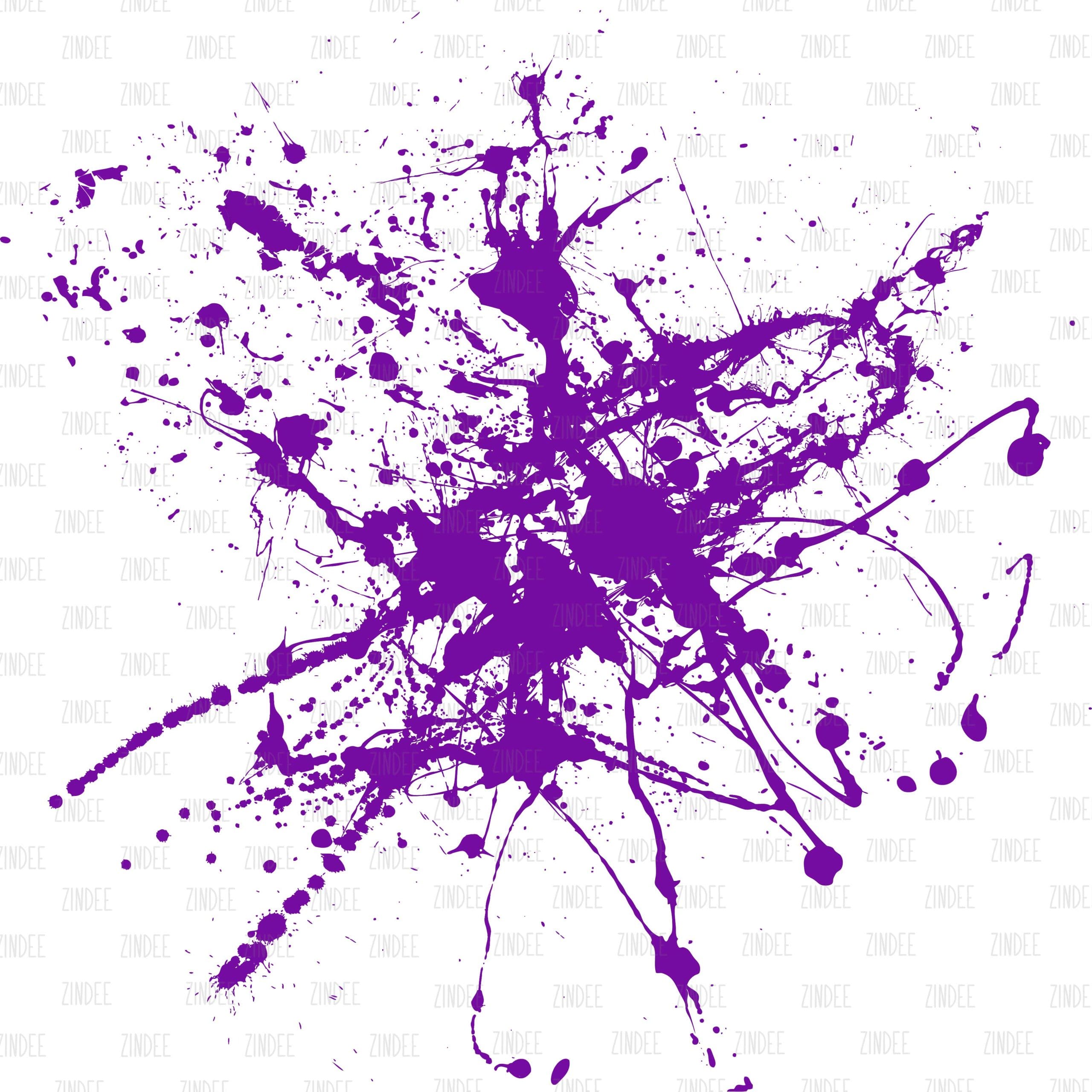 Sticker Purple Paint Splodge