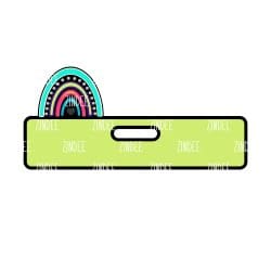 Alternative view of Rainbow Badge Topper (Horizontal) (lightweight acrylic)