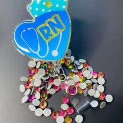Rainbow Hotfix Rhinestone ss30 (machine cut) 100+ stones - Image 2