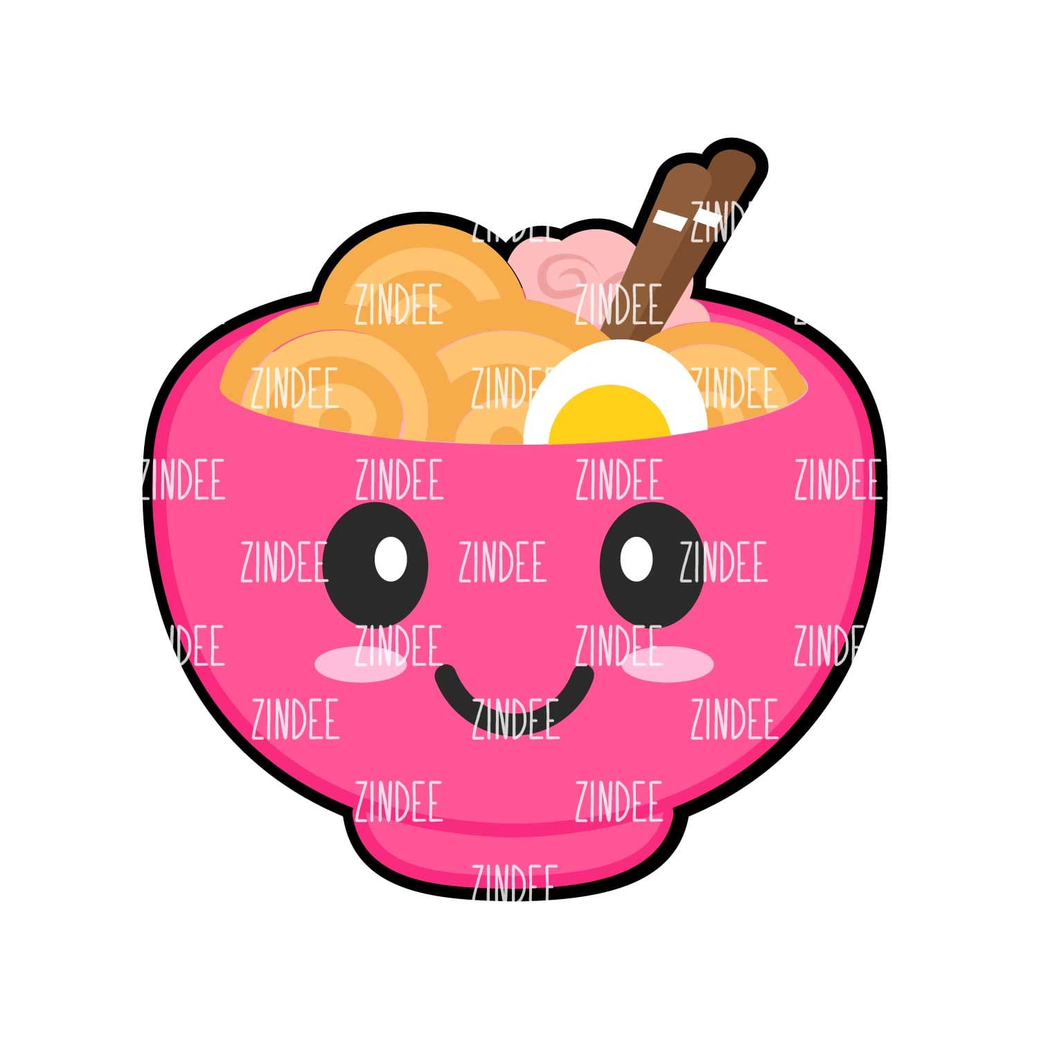 Ramen Bowl Acrylic Blank- Sticker- UV DTF (3 inch)