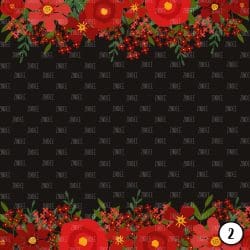 Red Blooms on Black (vinyl) - Image 3