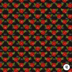 Red Blooms on Black (vinyl) - Image 5