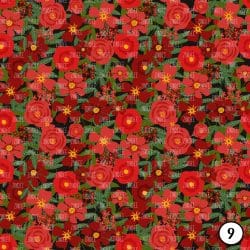 Red Blooms on Black (vinyl) - Image 10