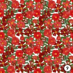 Red Blooms on White (vinyl) - Image 10