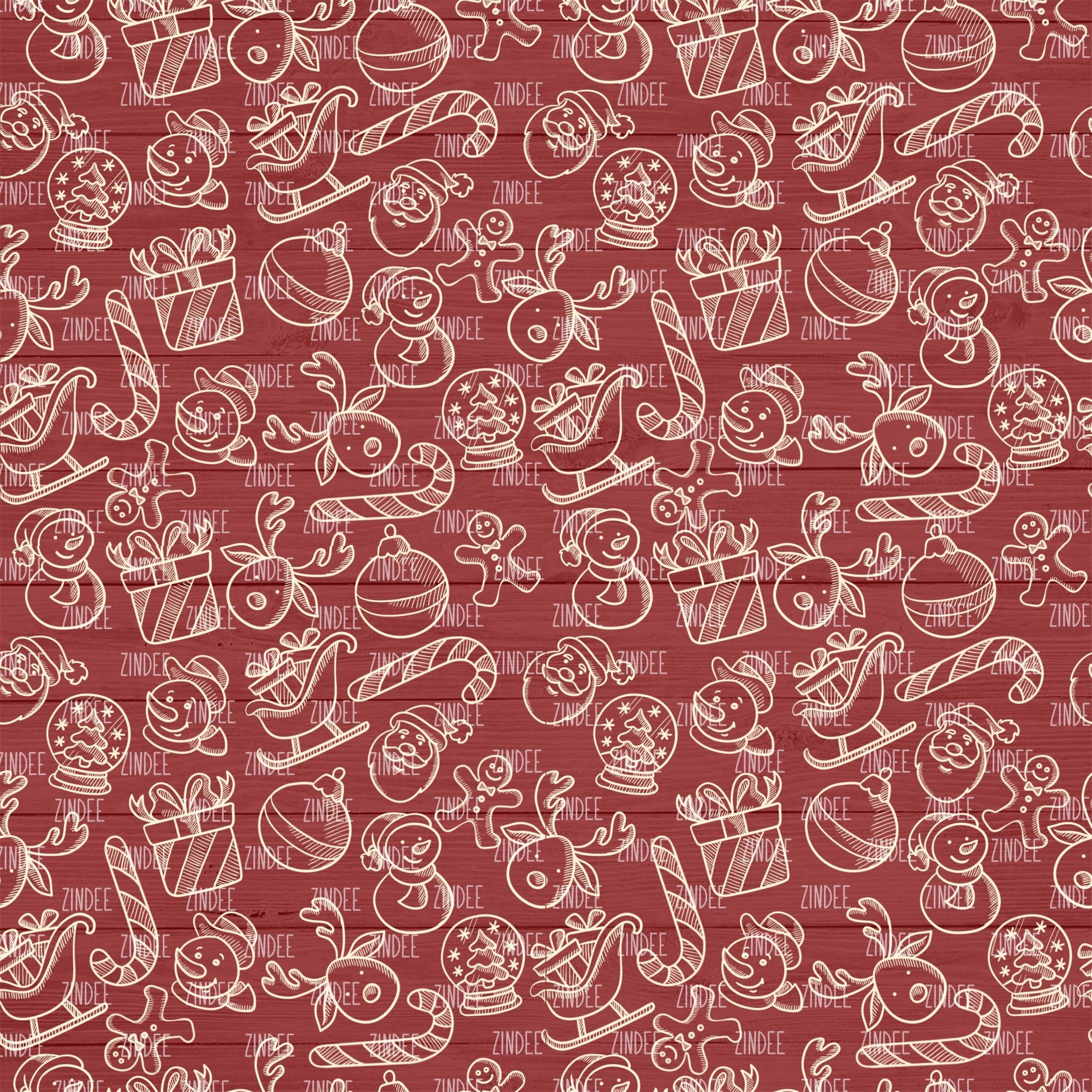 Christmas Wood Red (vinyl)