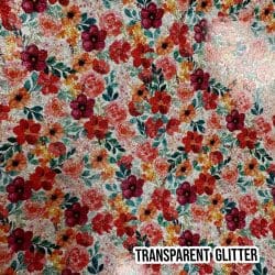 Red Watercolor Floral seamless (vinyl) - Image 2