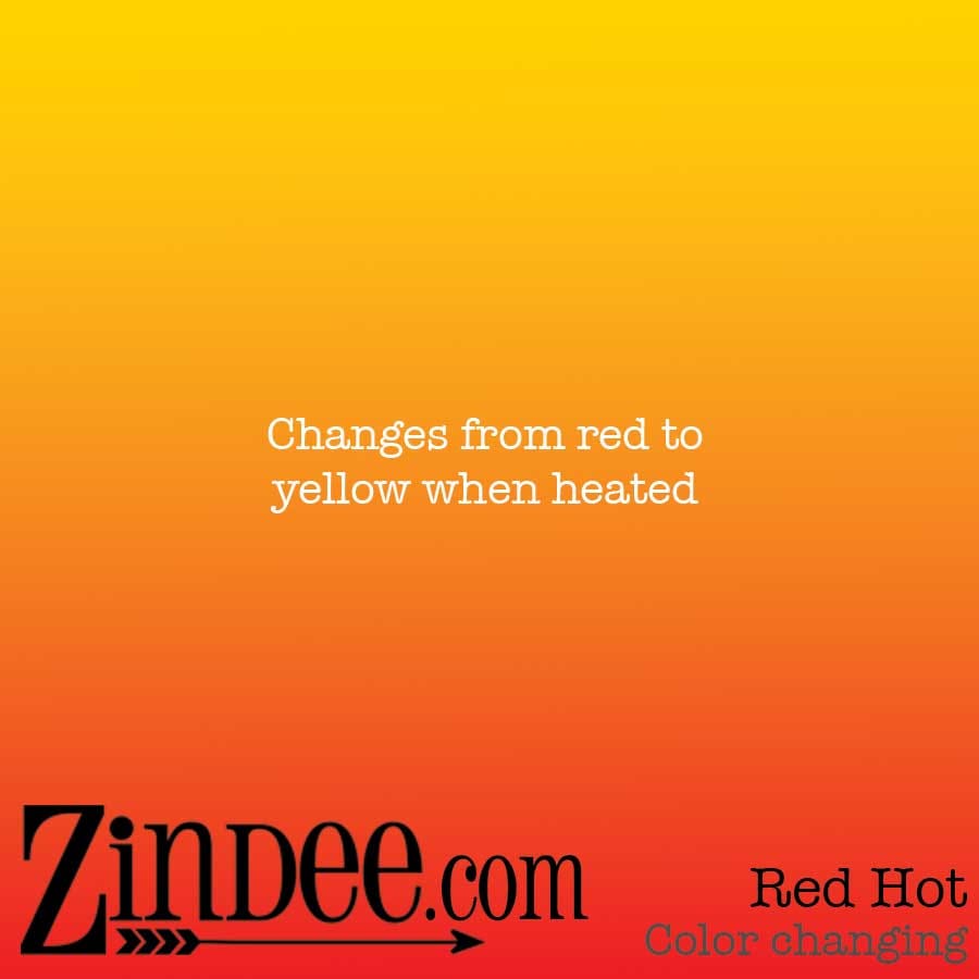 Red Yellow Hot Color Changing Adhesive Vinyl