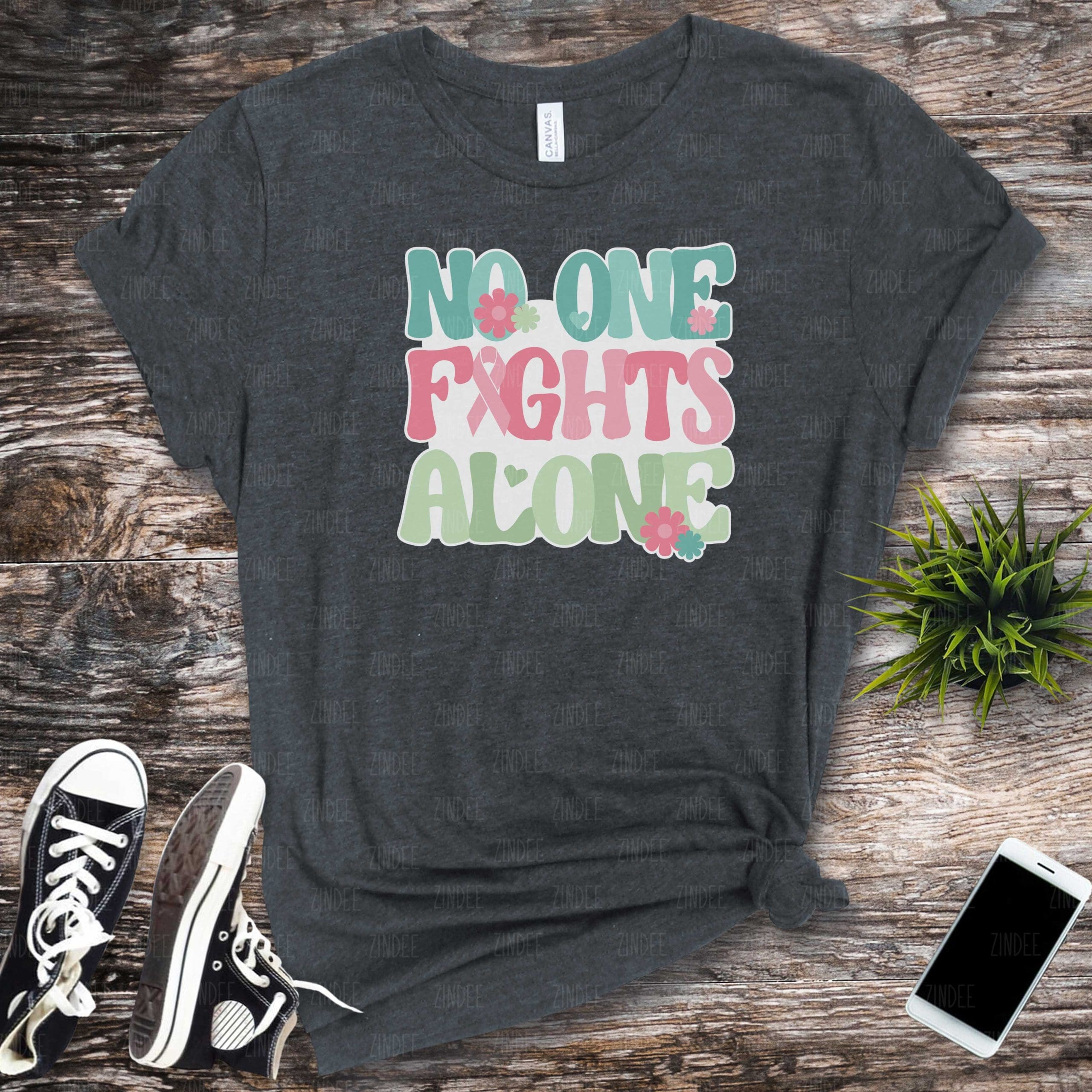 Retro No One Fights Alone (HTV ready to press)