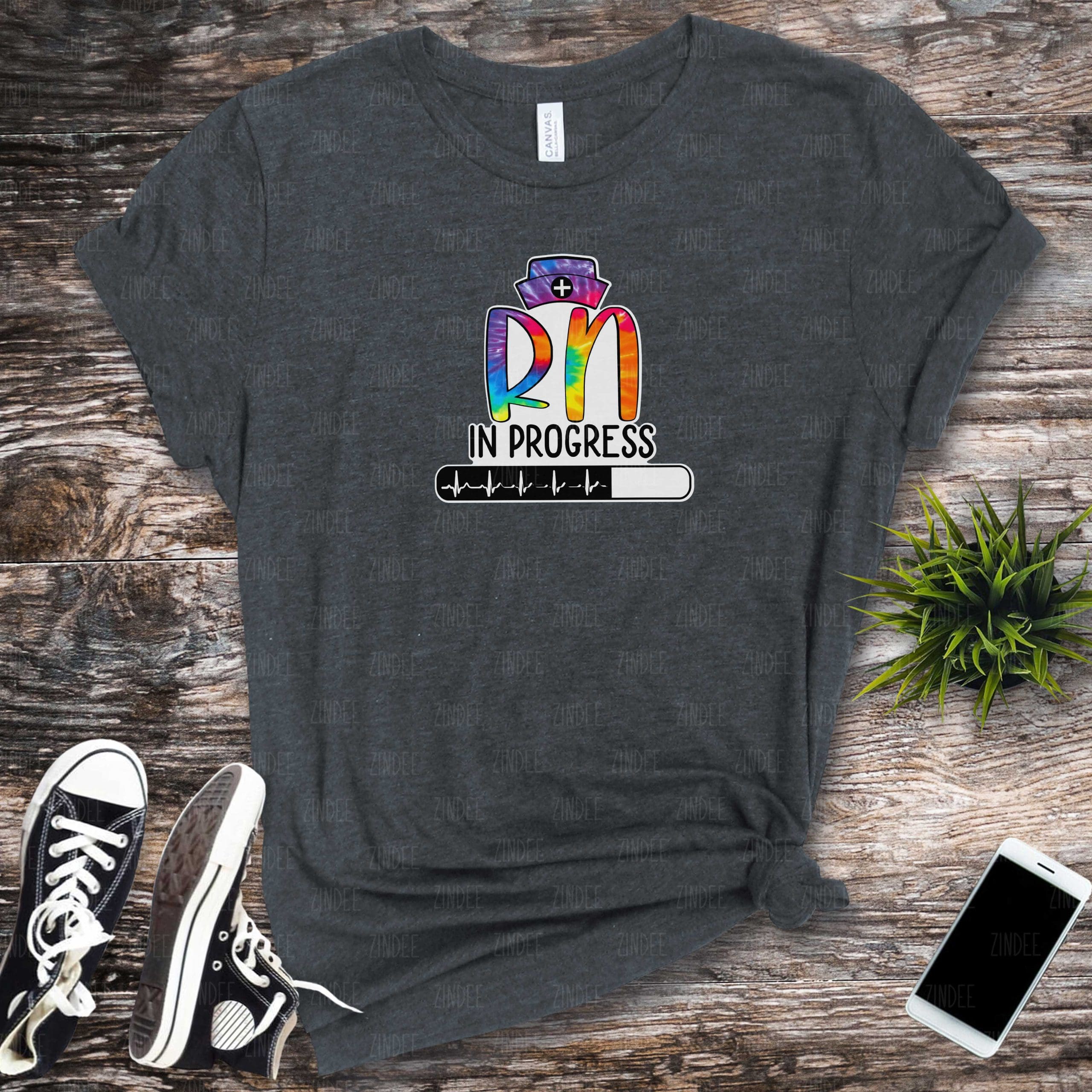 RN In Progress Tie Dye (HTV ready to press)