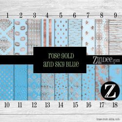 Rose Gold and Sky Blue (vinyl)