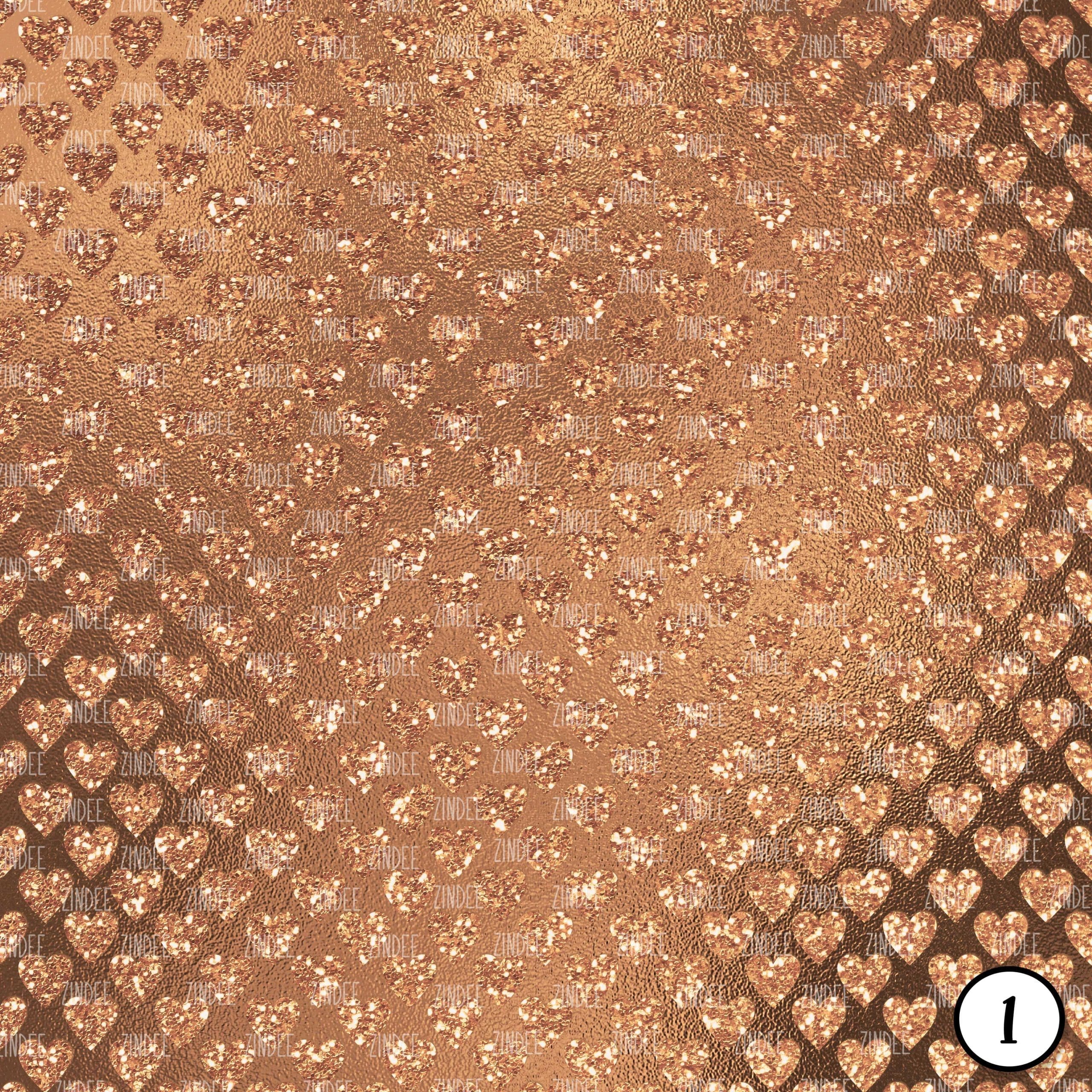 Alternative view of Rose Gold Patterns (vinyl)