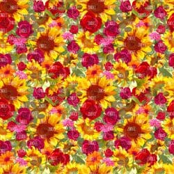 Roses and Sunflowers seamless (digital paper)