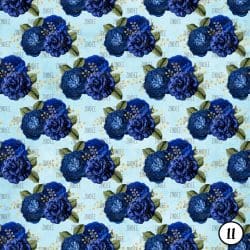 Royal Blue and Gold Floral (vinyl) - Image 12