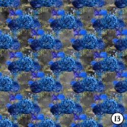 Royal Blue and Gold Floral (vinyl) - Image 14