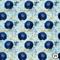 Royal Blue and Gold Floral (vinyl) - Image 15