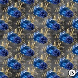 Royal Blue and Gold Floral (vinyl) - Image 17