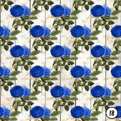 Royal Blue and Gold Floral (vinyl) - Image 19