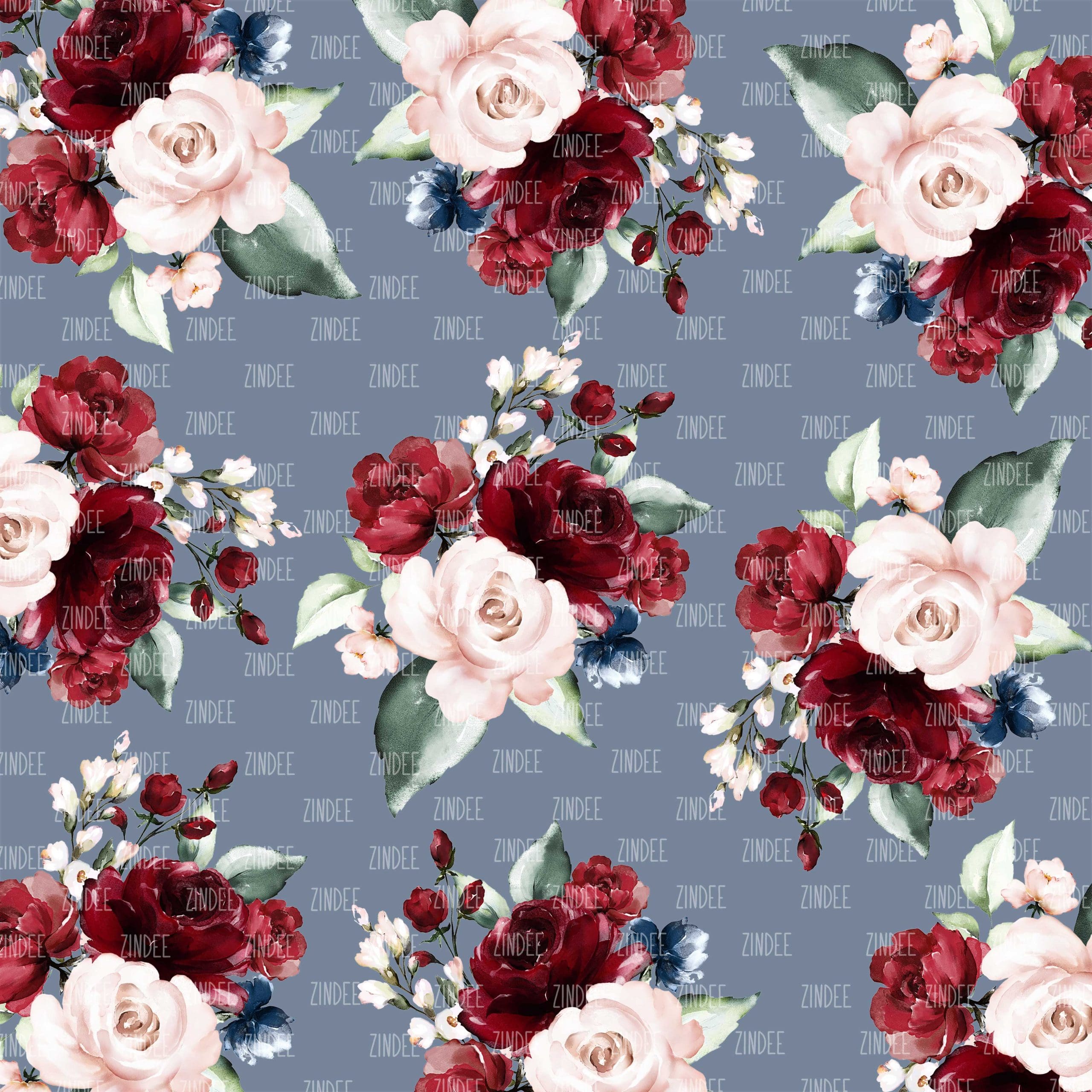Rustic Dusty Floral #2 (vinyl)