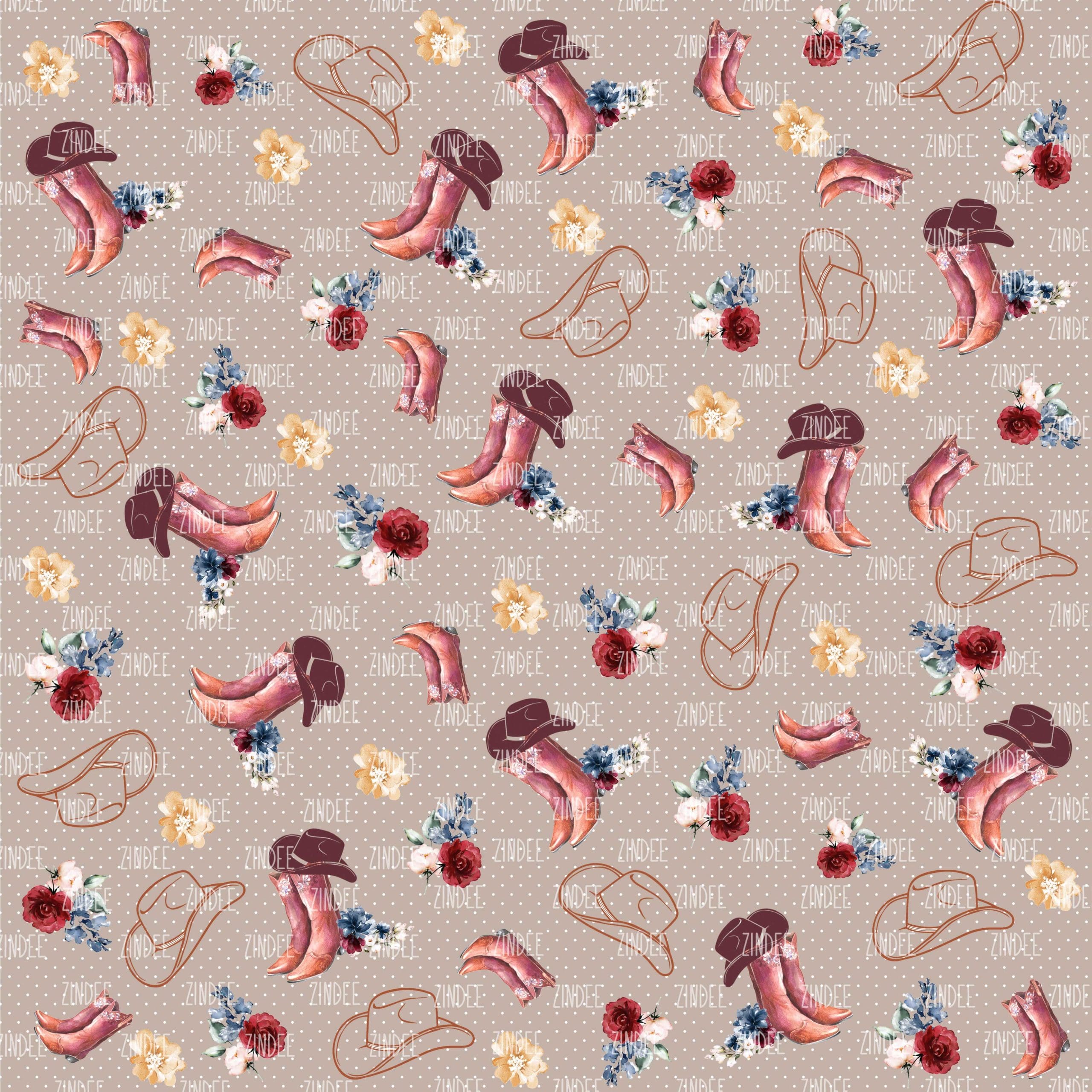 Rustic Floral Western (vinyl)