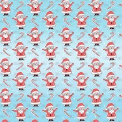 Santa Claus Candy Cane (Faux Leather)