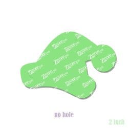 Alternative view of Santa Hat – Acrylic Badge Reel Blank (2") No Hole | Optional Sticker or UV DTF