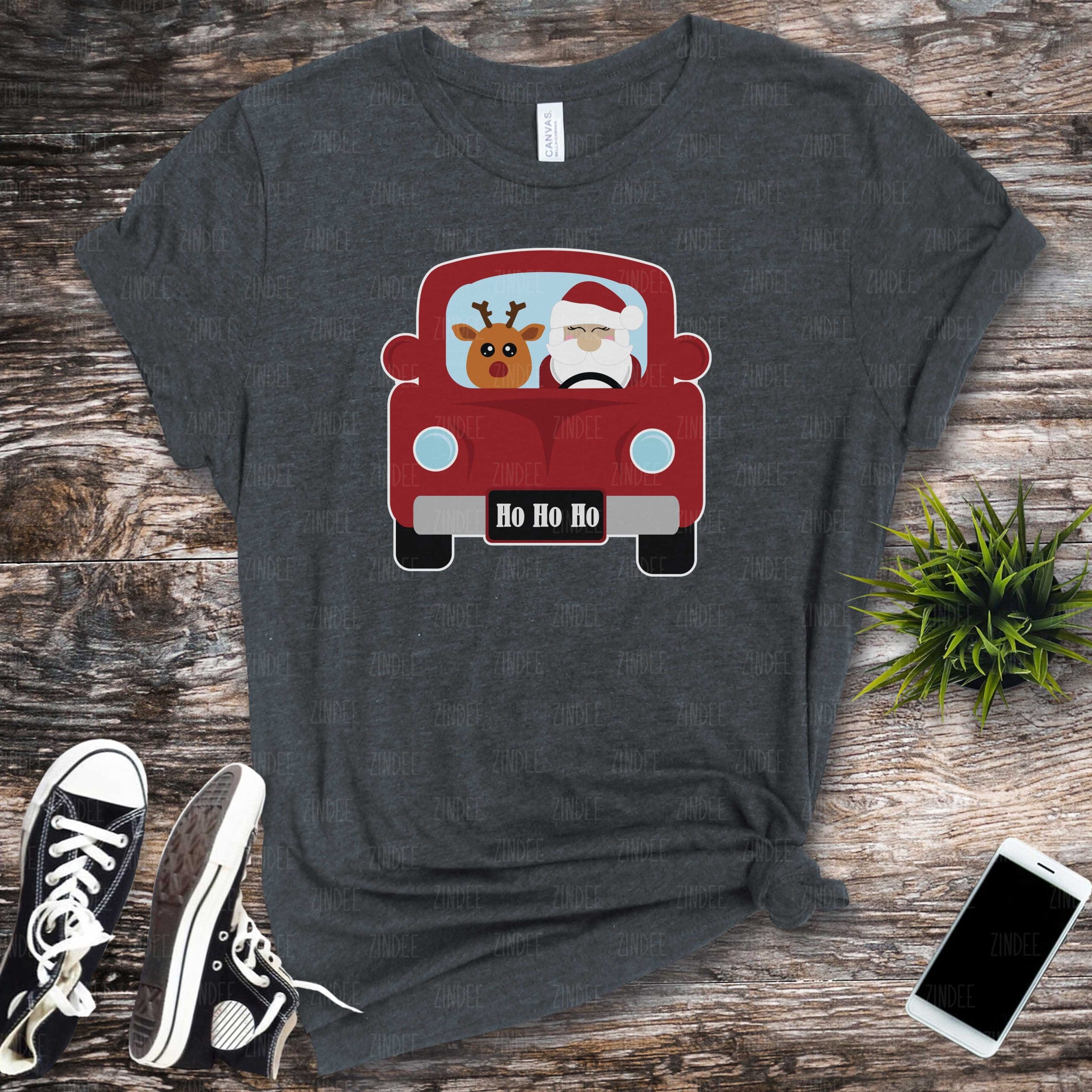 Vintage Santa Truck (HTV ready to press)