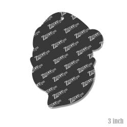 Alternative view of Santa Claus (Light Skin) – Acrylic Keychain Blank (3") | Optional Sticker or UV DTF