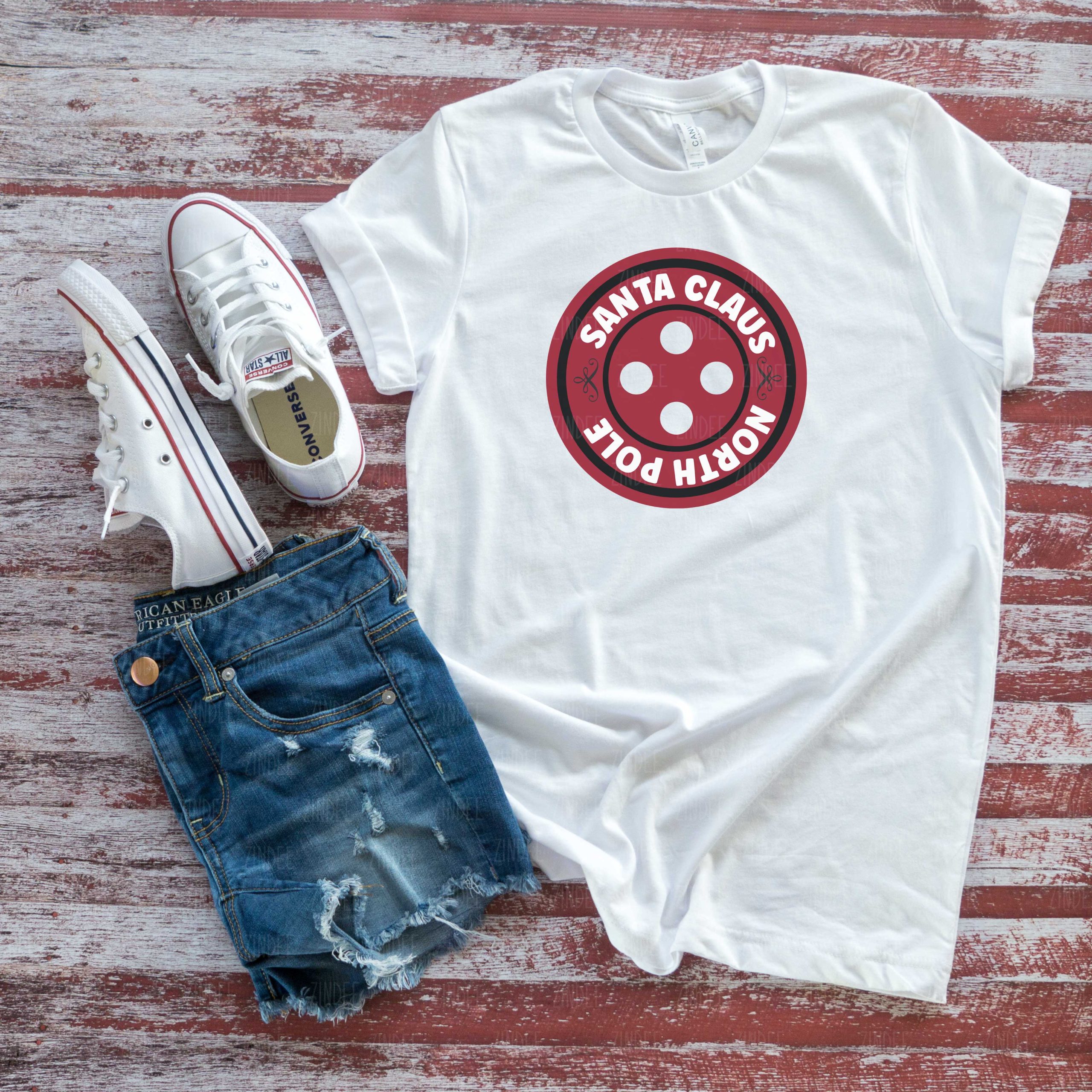 Santa's Lost Button (HTV ready to press)