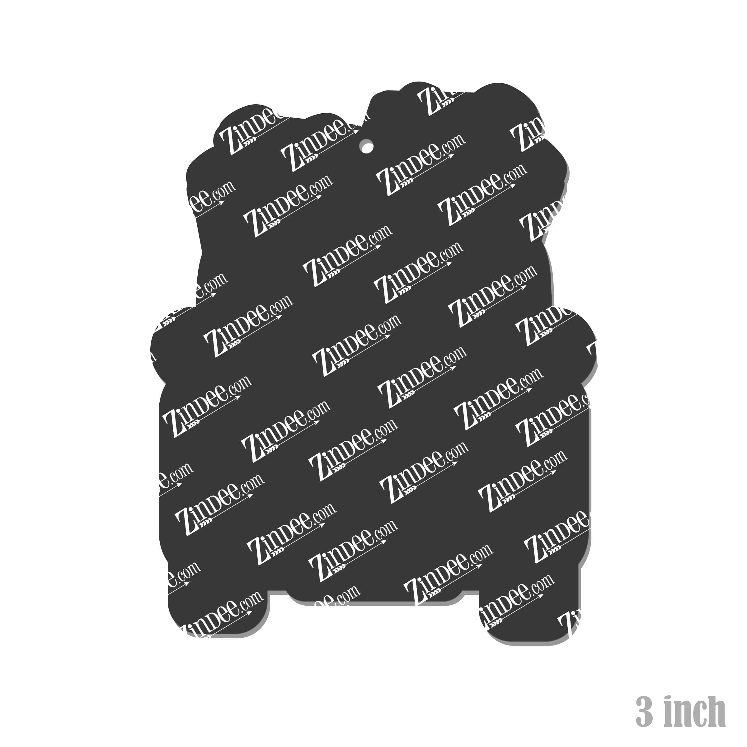 Alternative view of Santa Truck Presents (Dark Skin) Acrylic Blank- Sticker- UV DTF (3 inch)