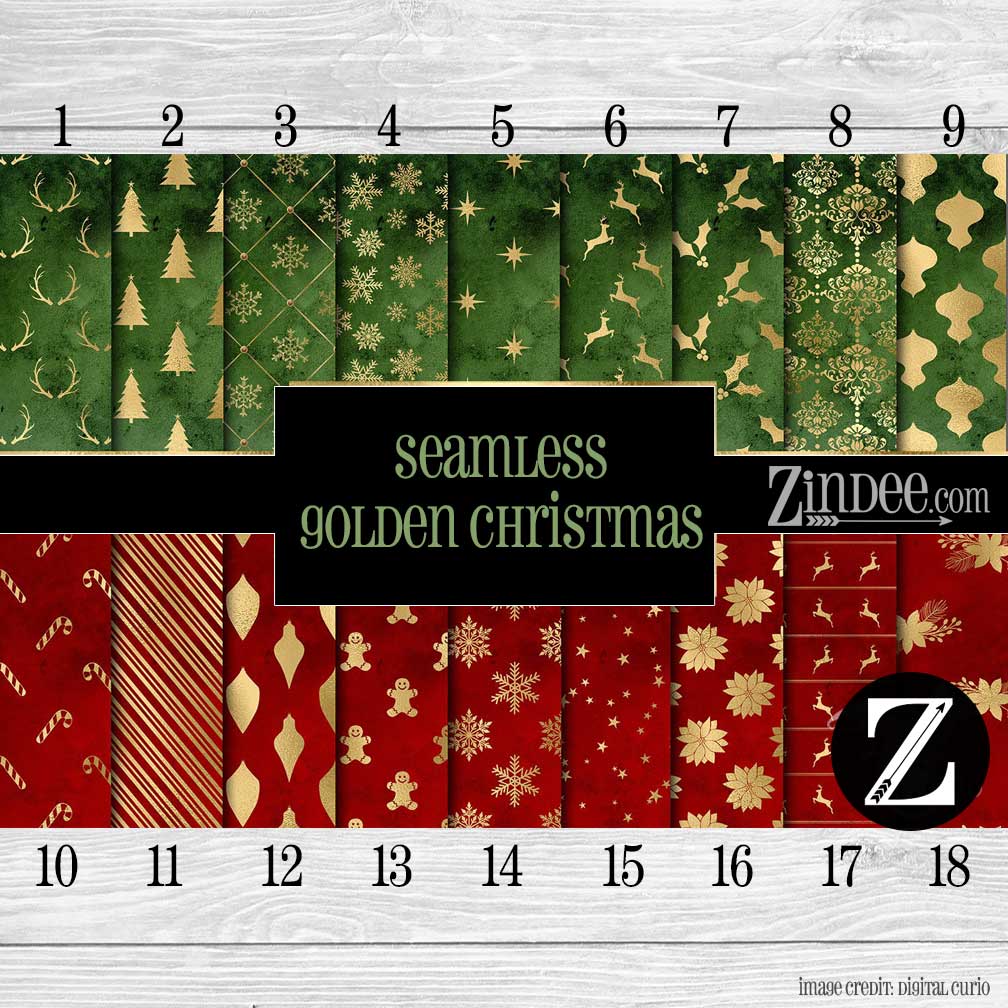 Seamless Golden Christmas (vinyl)