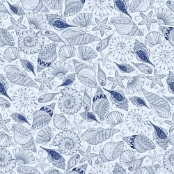 Seashells seamless (vinyl)