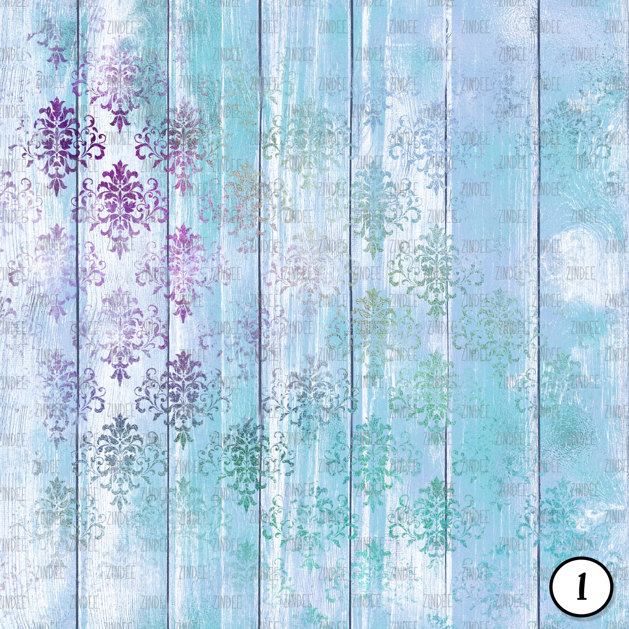 Alternative view of Shabby Chic Wood (vinyl)