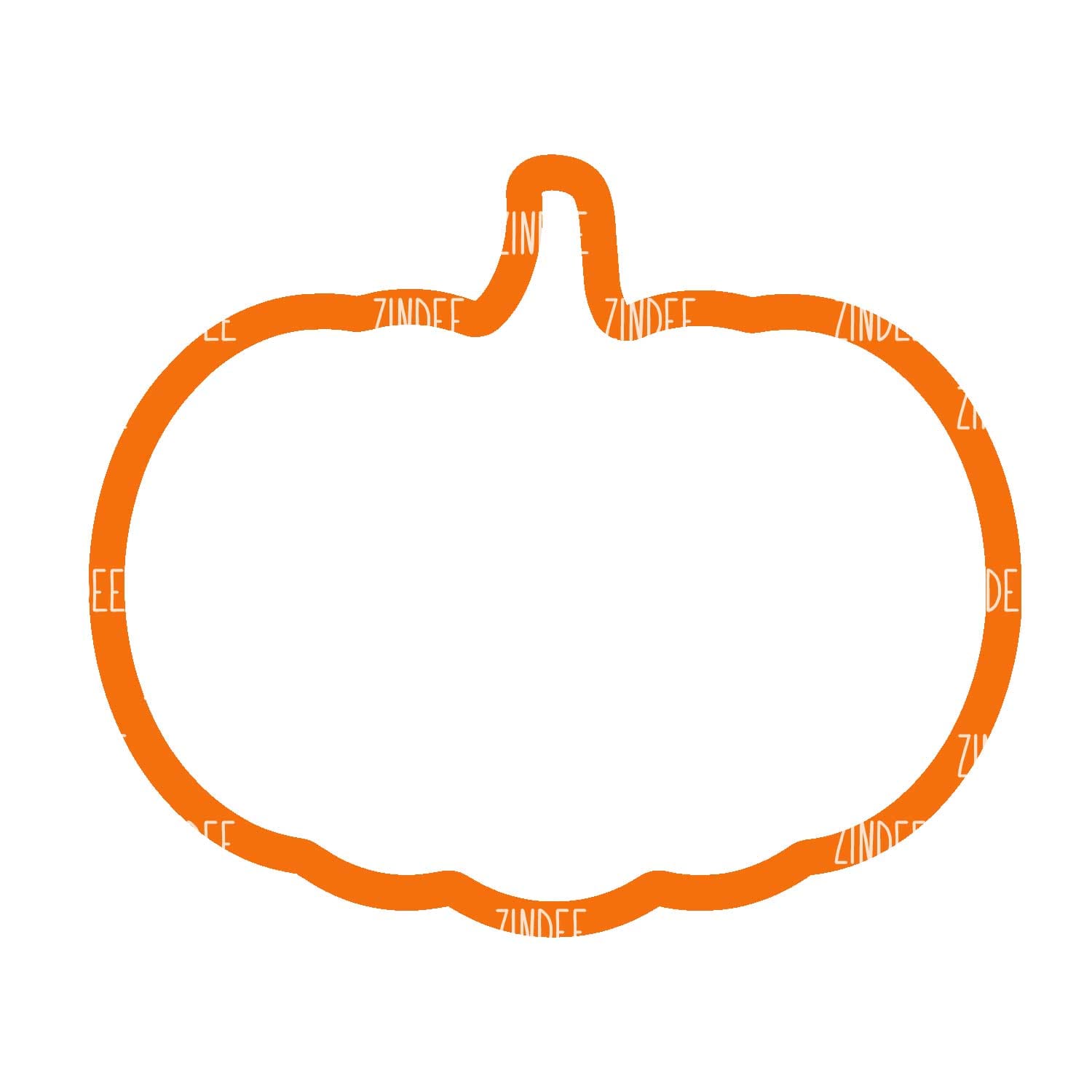 Alternative view of Pumpkin Shaker Piece (2 inch)