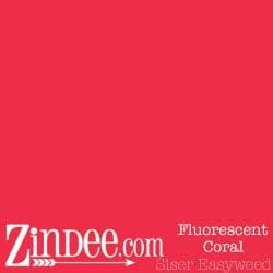 Siser EasyWeed Fluorescent Coral