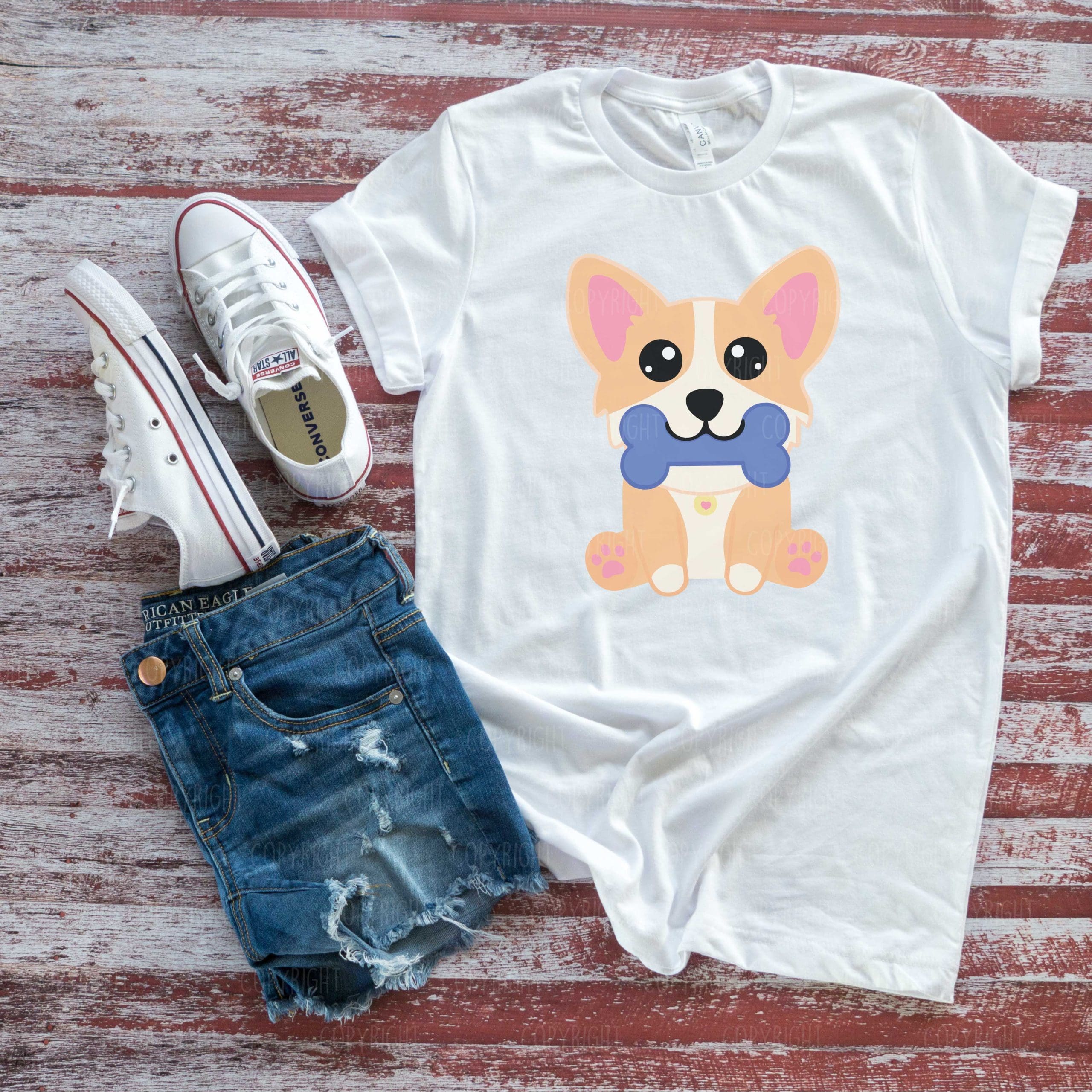 Sitting Corgi (HTV ready to press)