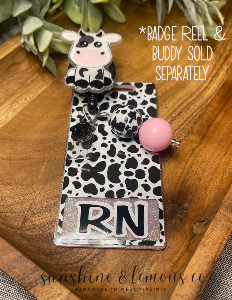 Sitting Cow Acrylic Blank- Sticker- UV DTF (2 inch) NO HOLE - Image 8