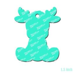 Alternative view of Sitting Moose Acrylic Blank- Sticker- UV DTF (1.5 inch)